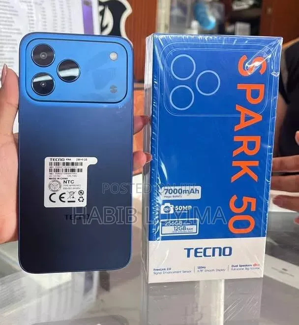 New Tecno Spark 50 128 GB Blue