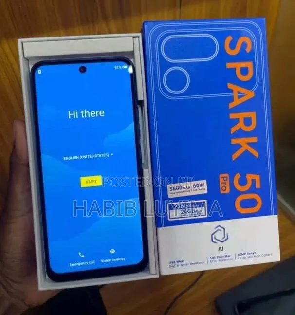 New Tecno Spark 50 Pro 256 GB Gray