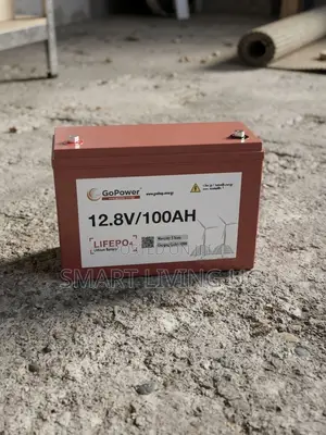 GoPower 12.8V 100Ah LiFePO4 Solar Battery - Maintenance Free xAZ