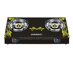 Double Gas Cooker Glass on Top