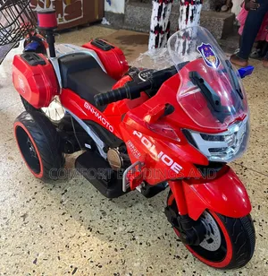 Police Patrol Rechargeable Motorcycle Red