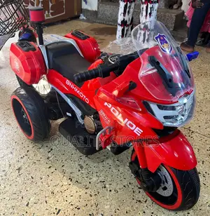 Police Patrol Rechargeable Motorcycle Red