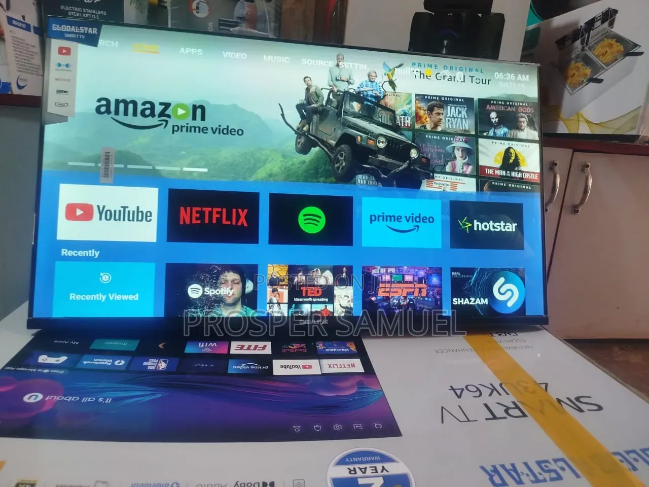 Brand New Glabstar Star 42 Inches Frameless Smart Digital Flat Screen