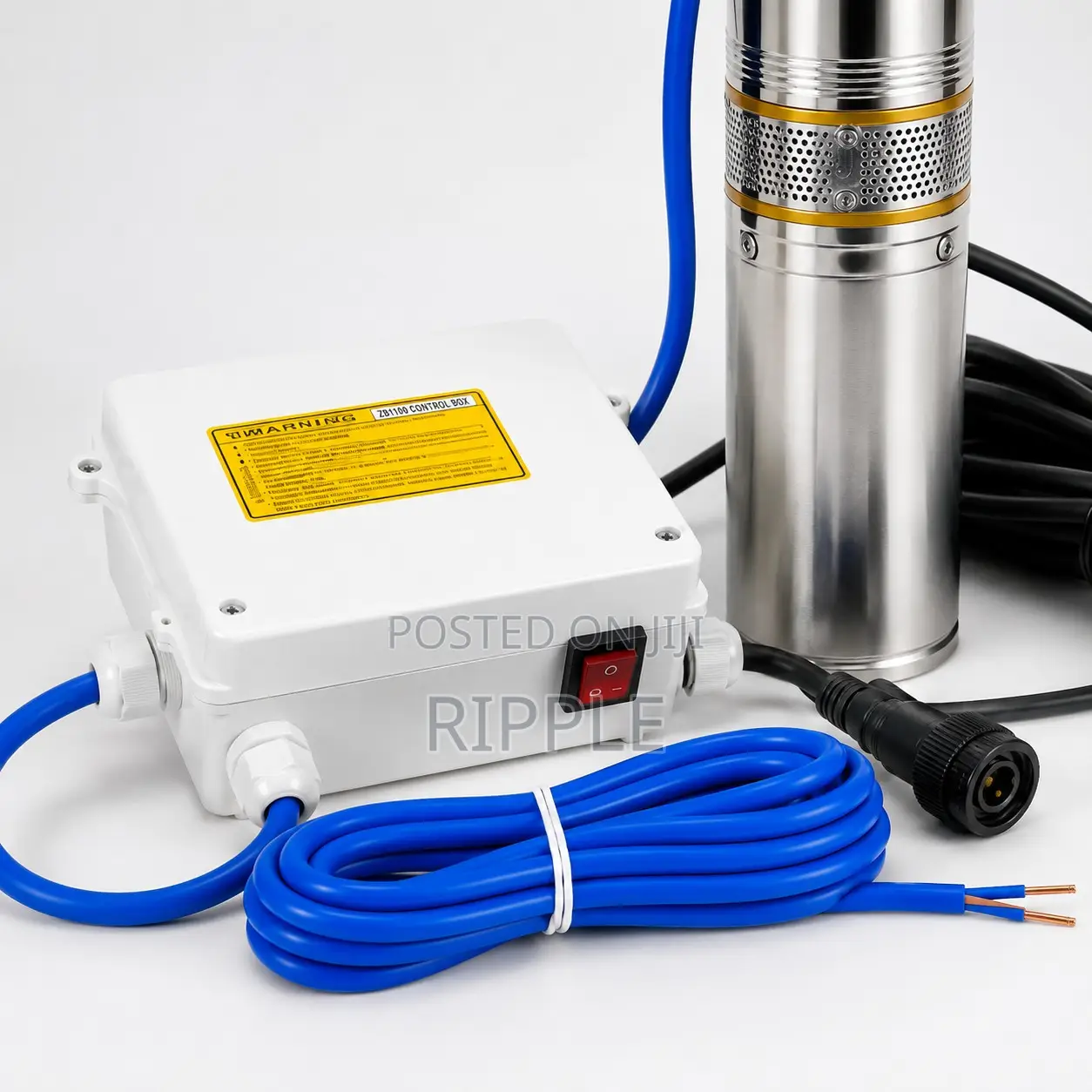 1HP AC Electric Borehole Pump 93m Head 5,800l/H 220V Deep Well Pump