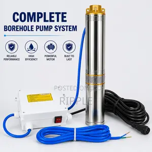 1HP AC Electric Borehole Pump 93m Head 5,800l/H 220V Deep Well Pump