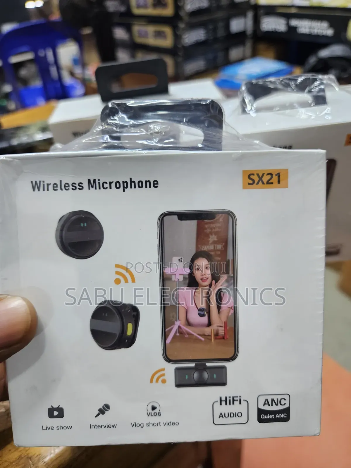Wireless Microphone Set – Dual Mic, for Type-C & iPhone With Magnet