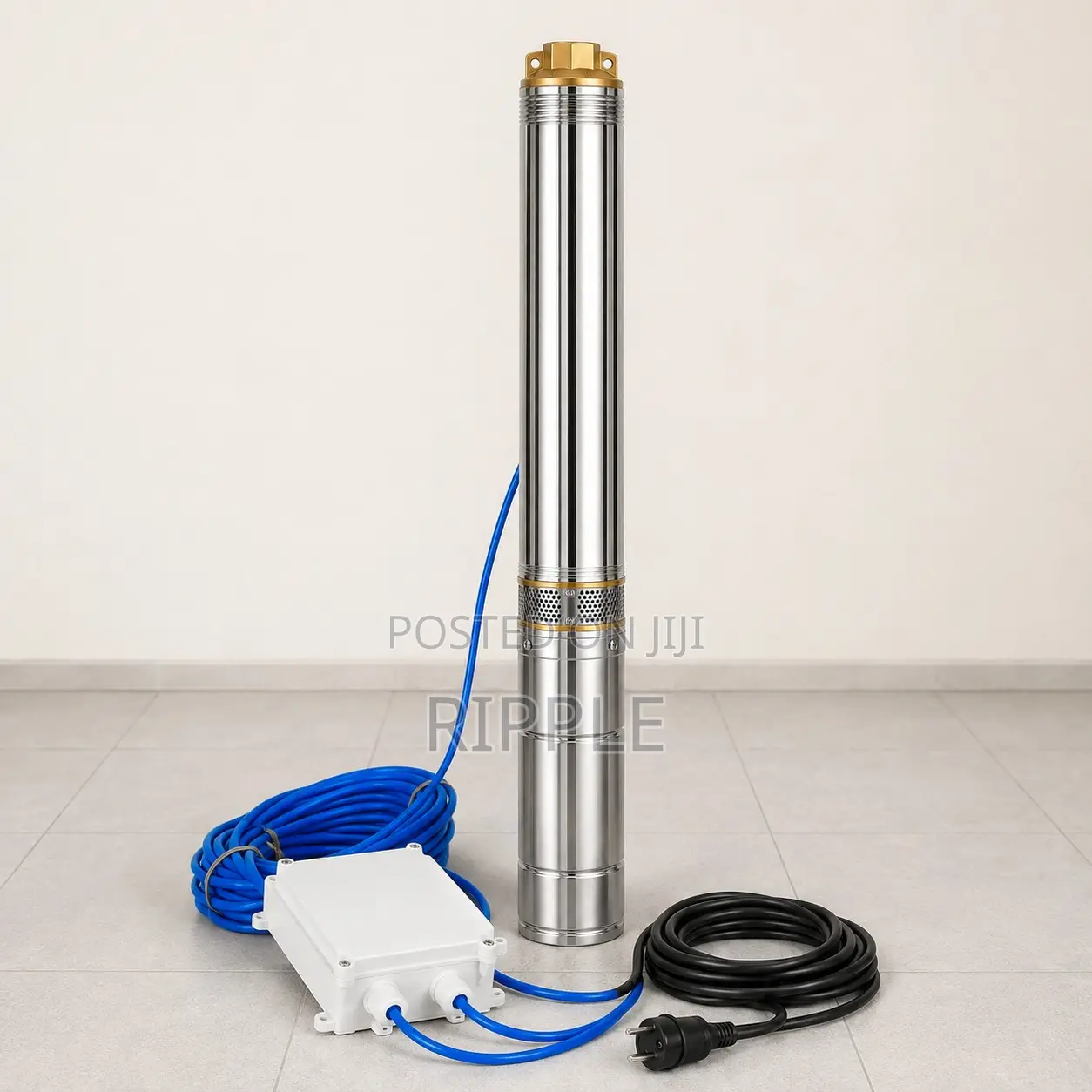 250W–1100W Electric Borehole Water Pumps 64m–190m Head