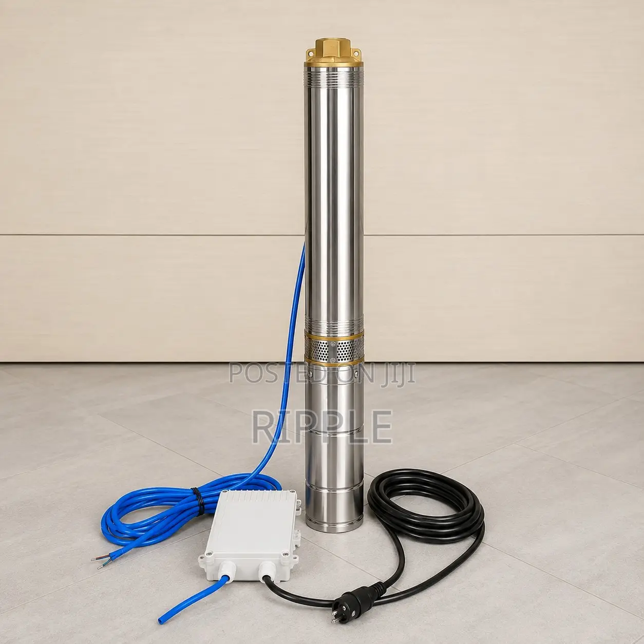 250W–1100W Electric Borehole Water Pumps 64m–190m Head