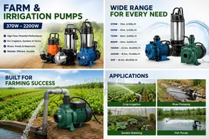 550W–2200W Electric Farm & Irrigation Water Pumps