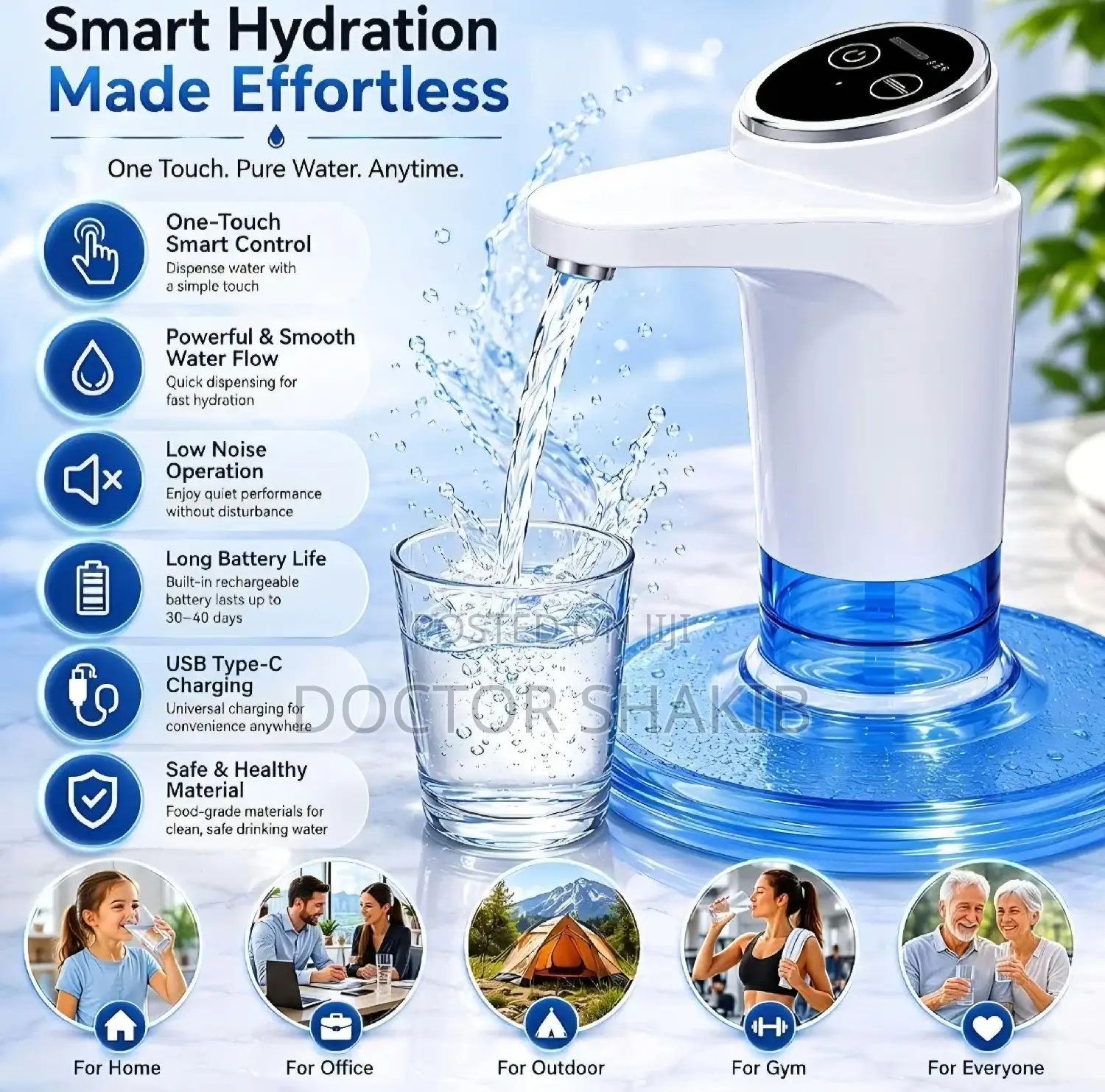 Touch Intelligent Electric Water Pump