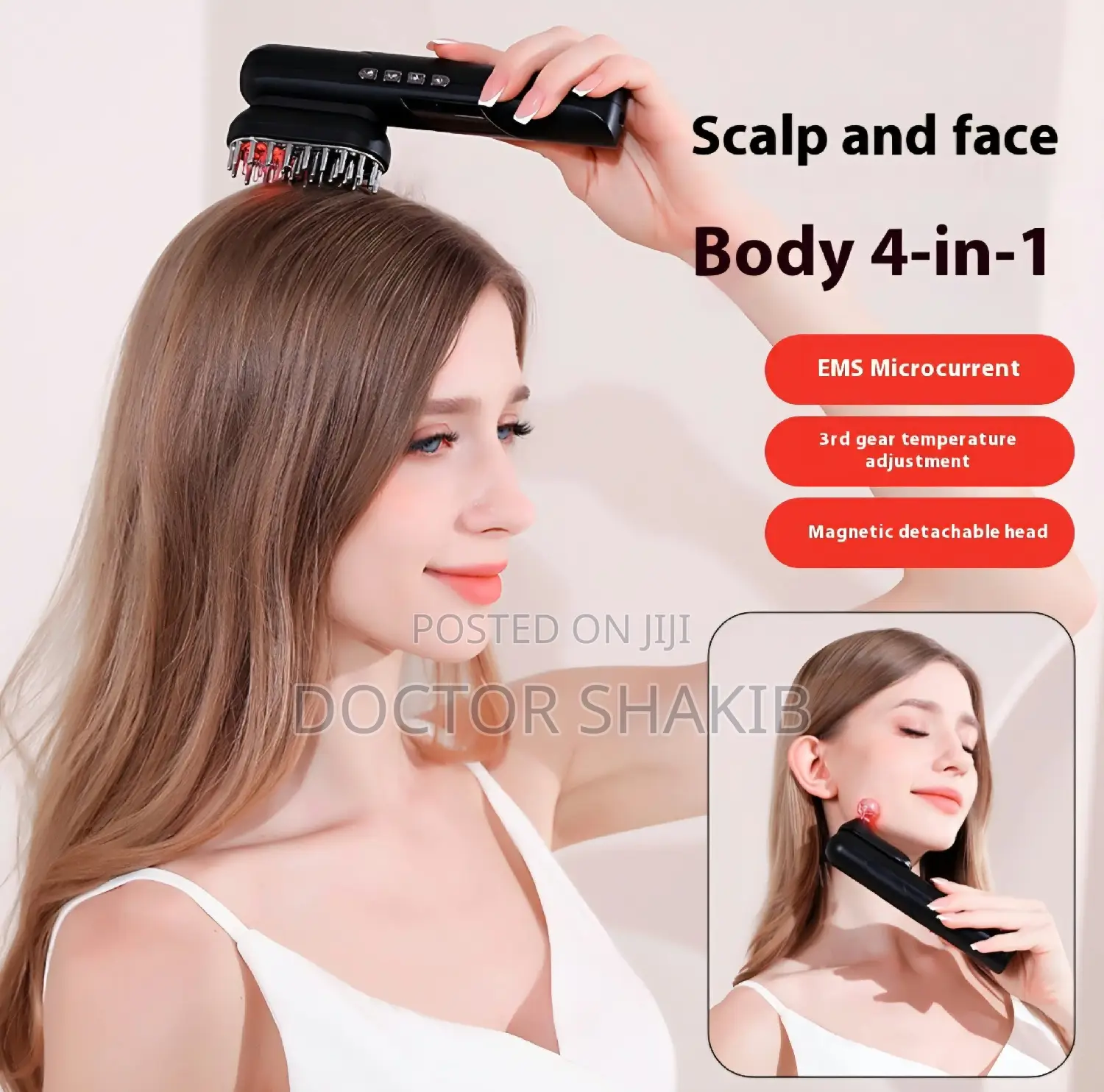 4-in-1 Multifunctional Head Massage Comb and Beauty Device