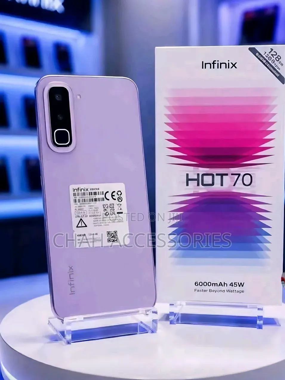 New Infinix Hot 70 128 GB Purple