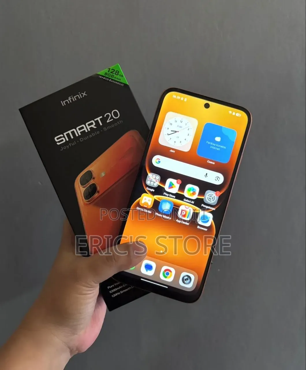 New Infinix Smart 20 128 GB Orange