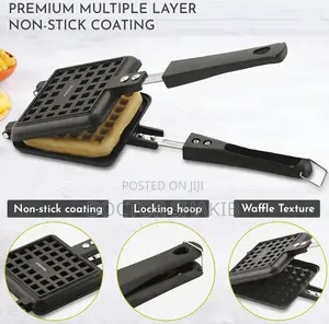 Non-Electric, Stove-Top Waffle Baking Mold