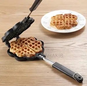 Stovetop Heart-Shaped Waffle Maker Pan