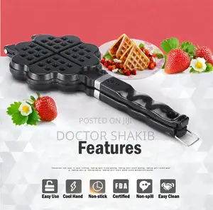 Stovetop Heart-Shaped Waffle Maker Pan