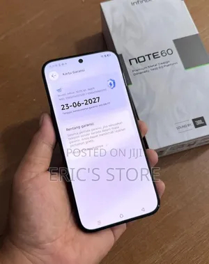 New Infinix Note 60 Pro 256 GB Black