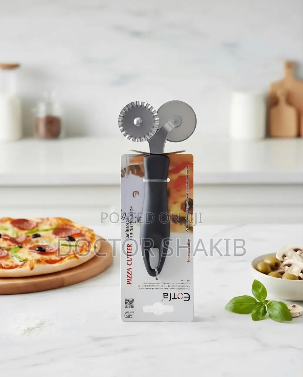Eotía Dual-Wheel Pizza and Pastry Cutter