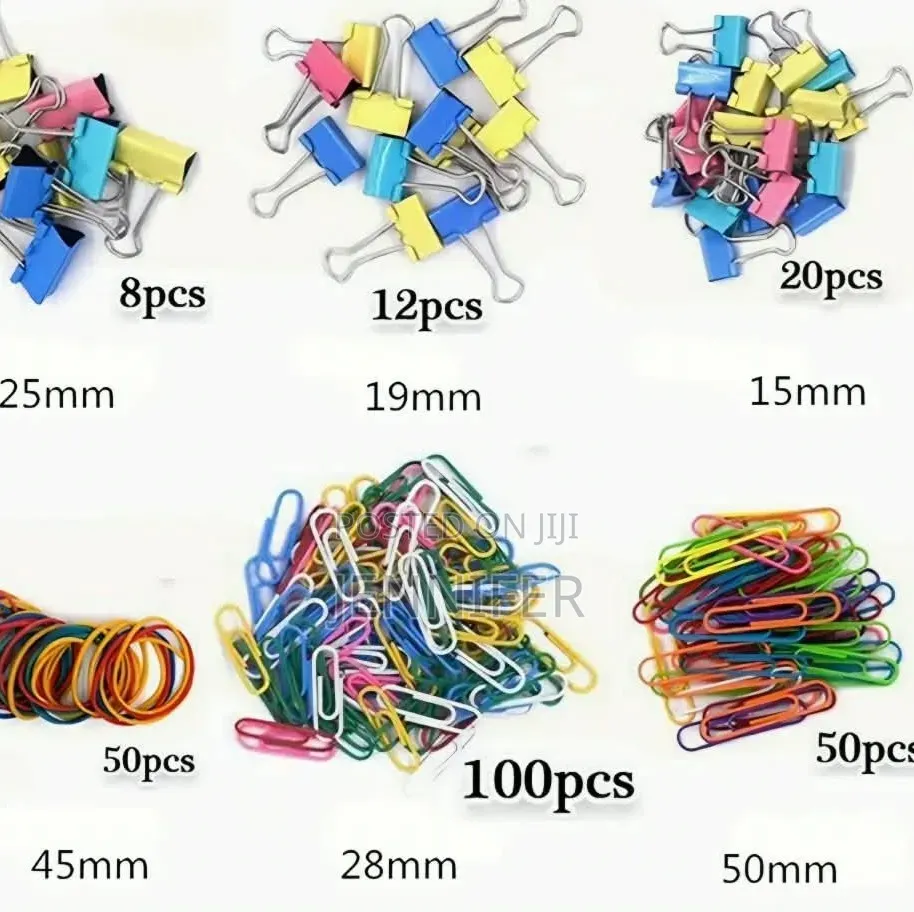 240Pcs Binder Clips Kit