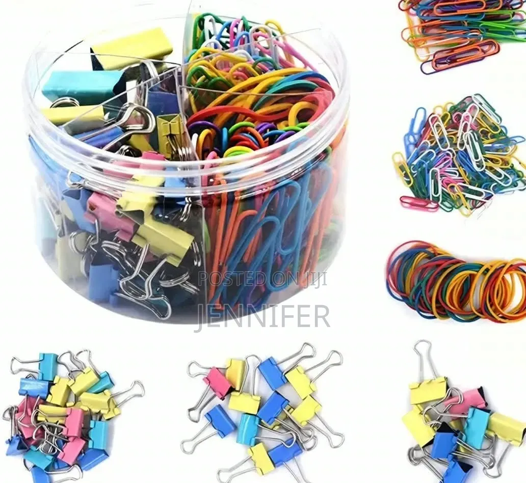 240Pcs Binder Clips Kit