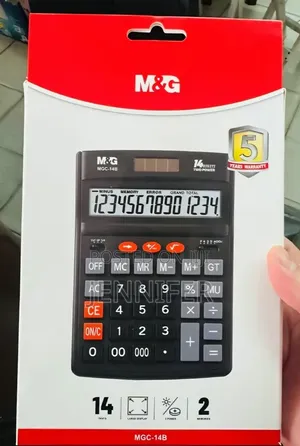 M&G 14-Digit Desktop  Business Calculator