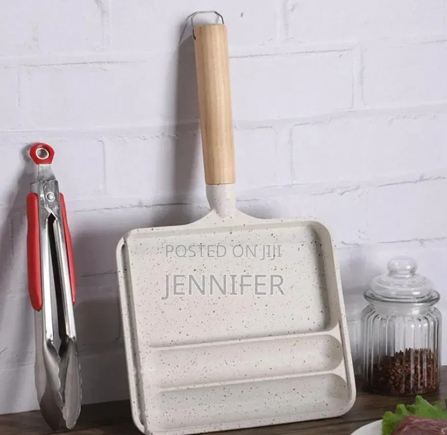 3-in-1 Partitioned Non-Stick Breakfast Frying Pan