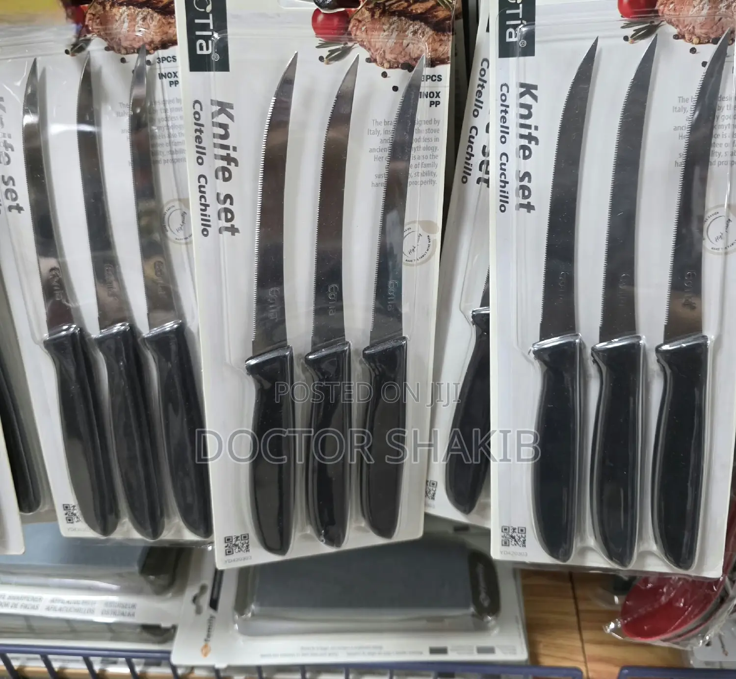 3pcs Kitchen Steak Knives