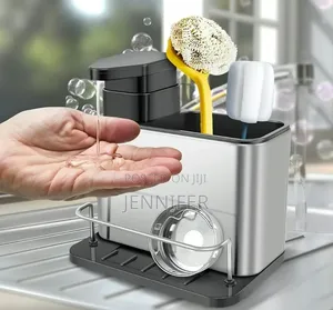 3-in-1 Stainless Steel Kitchen Sink Caddy