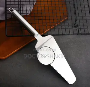 Stainless Steel 2-in-1 Pizza Cutter and Server Spatula