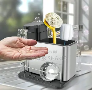 3-in-1 Stainless Steel Kitchen Sink Caddy