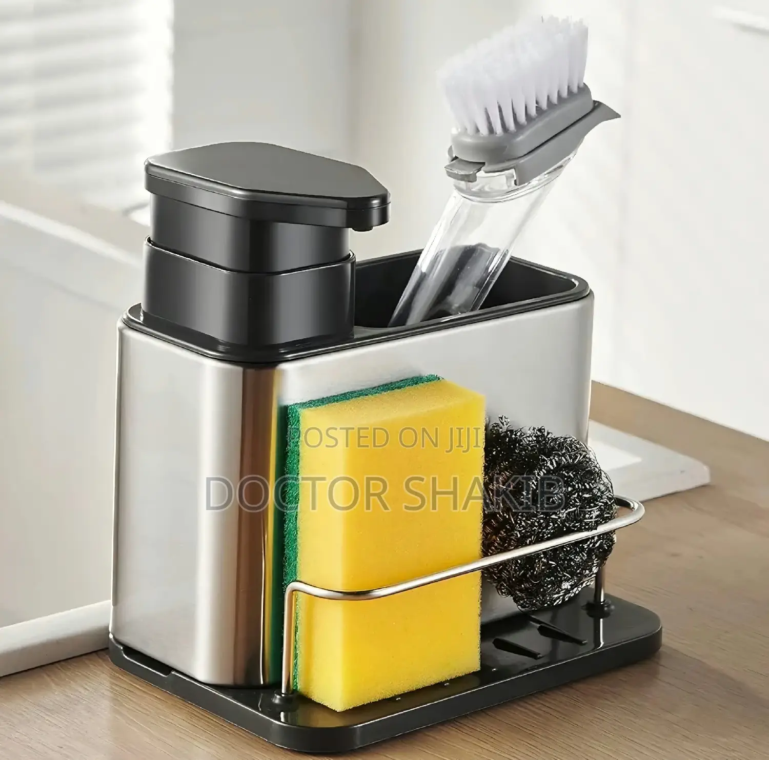 3-in-1 Stainless Steel Kitchen Sink Caddy