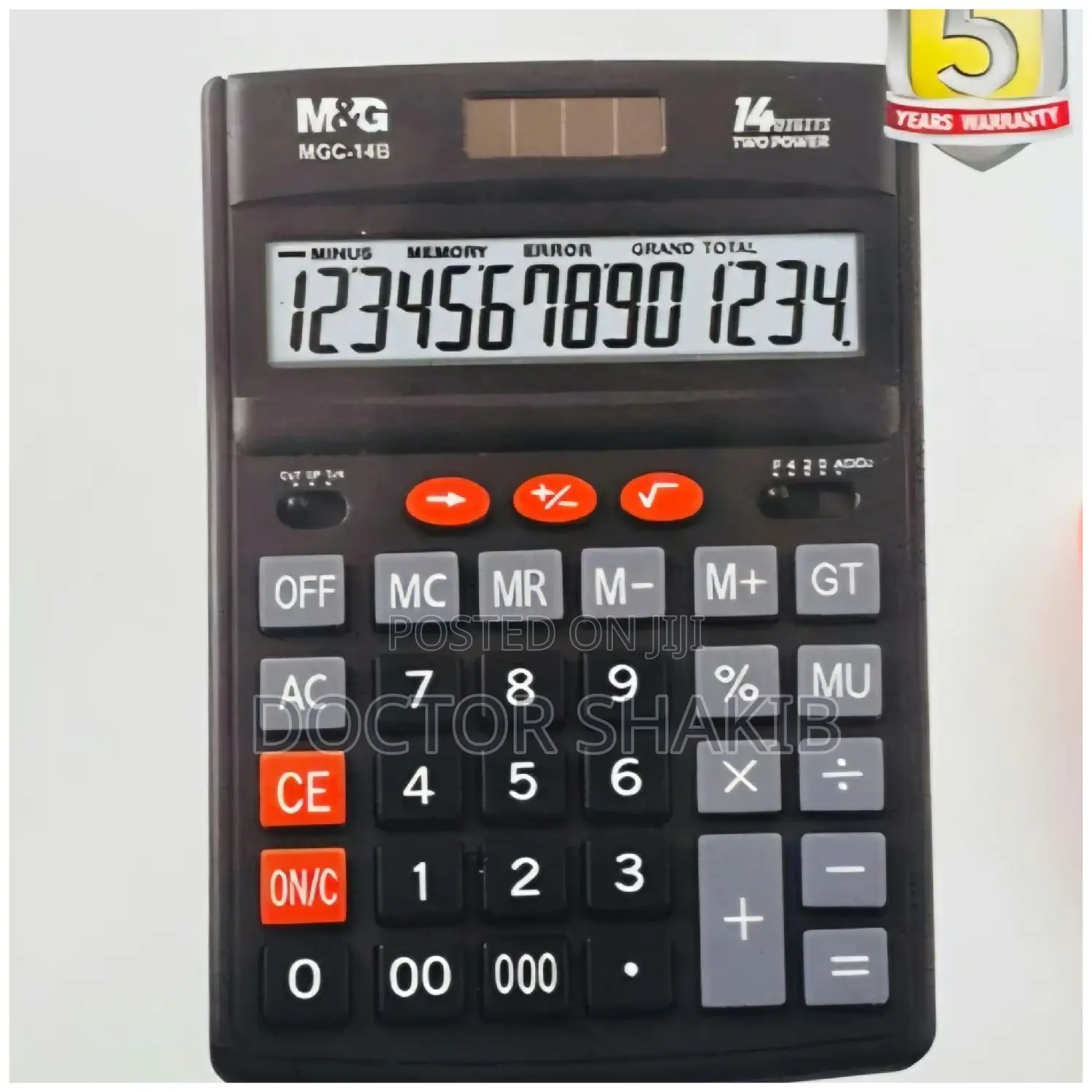 M&G 14-Digit Desktop  Business Calculator