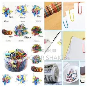 240Pcs Binder Clips Kit