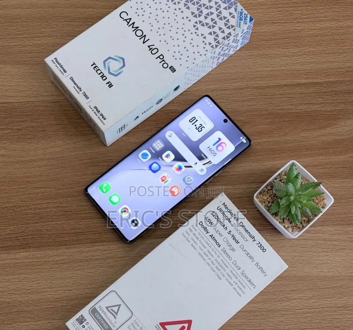 New Tecno Camon 40 Pro 5G 256 GB Black