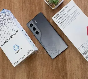 New Tecno Camon 40 Pro 5G 256 GB Black