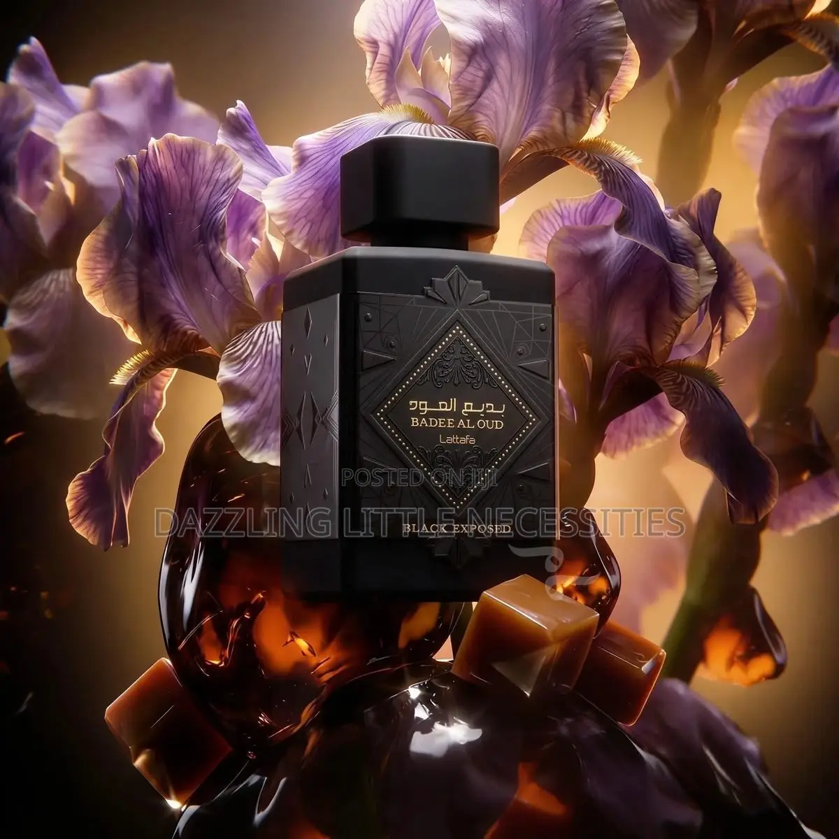 Badee Al Oud Black Exposed Perfume for Men by Lattafa - 100mls