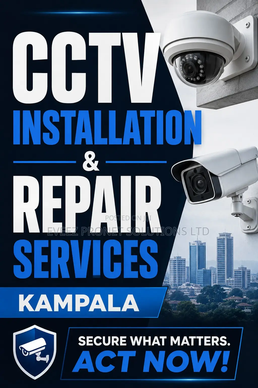 Professional CCTV Installation & Repair Services in Kampala.