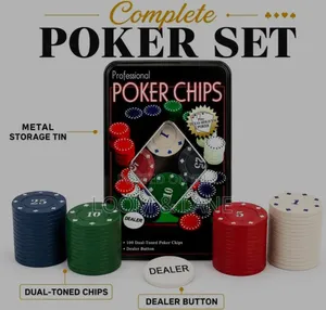 100 PCS Professional Poker Chips Set