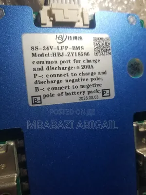 Hardware 8s-24v-LFP-Bms(29.2v, 200a)