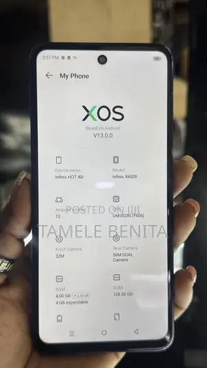 Infinix Hot 40i 128 GB Blue
