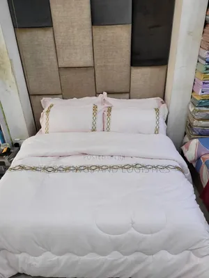 Linen Bed Comforter Pink