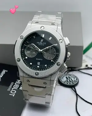 Metallic Straps Hublot Men's Watch