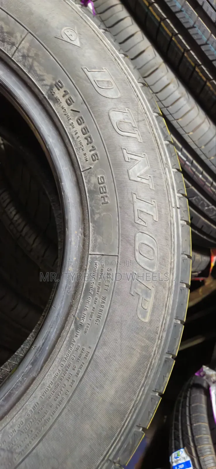 215 65 R16 Dunlop Its New, Strong and a Warranty of 5years.