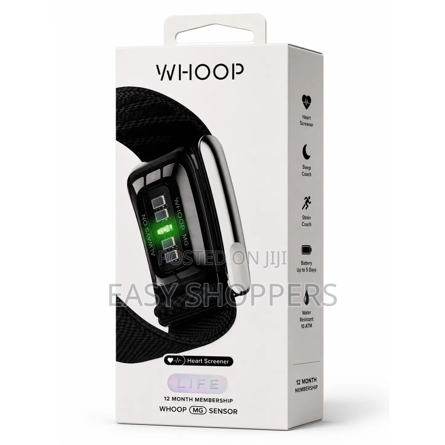 WHOOP Life 5.0 MG Sensor Health, Fitness, and Sleep Tracker