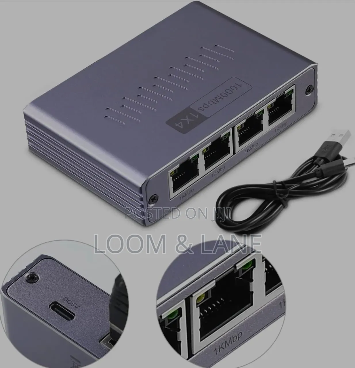 Aoweixun RJ45 1-to-4 Gigabit Ethernet Network Splitter