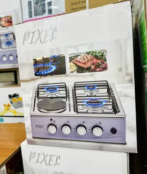 Gas Burner With Electric Hot Plate