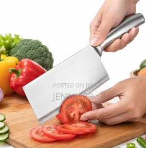 All Metal Stainless Steel Cleaver or Butcher Knife