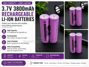 3.7V 3800mAh Rechargeable Li-Ion Batteries | High Capacity