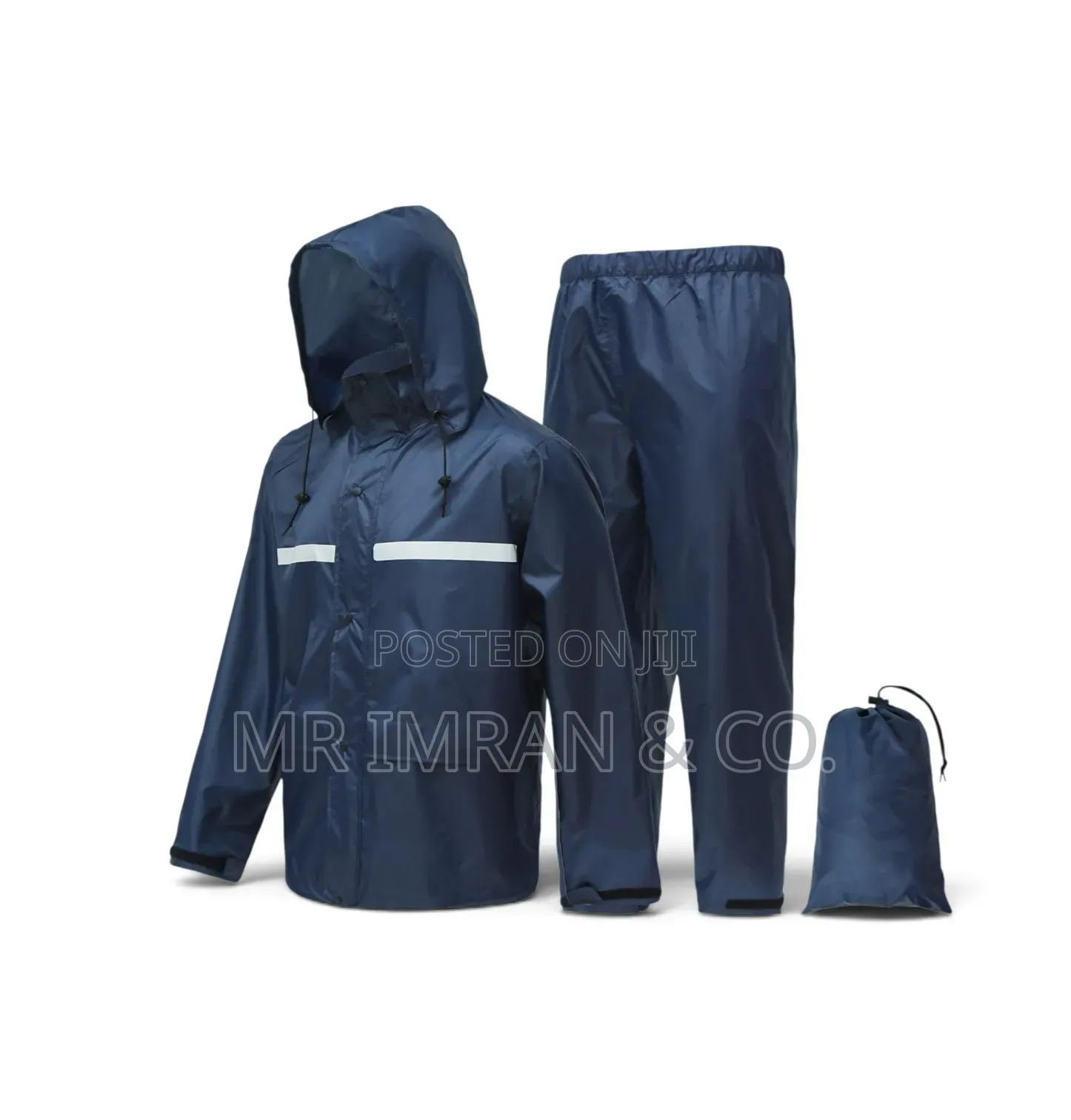 Navy Blue, Two-Piece Waterproof Rain Suit