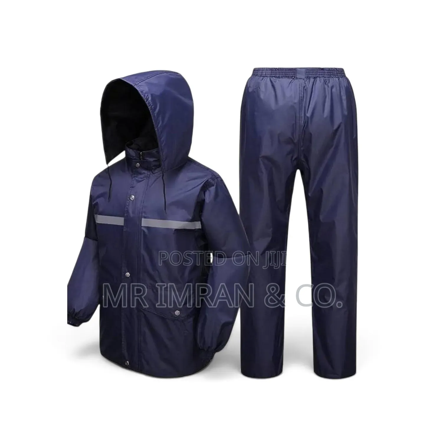 Navy Blue, Two-Piece Waterproof Rain Suit
